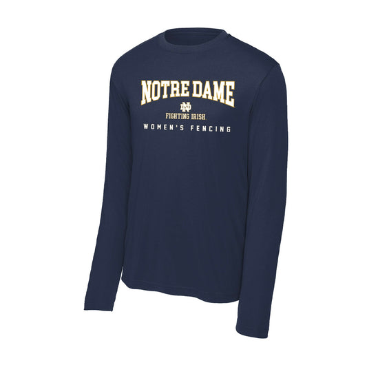 Notre Dame - NCAA Women's Fencing : Sedna Gandhi - Activewear Long Sleeve T-Shirt
