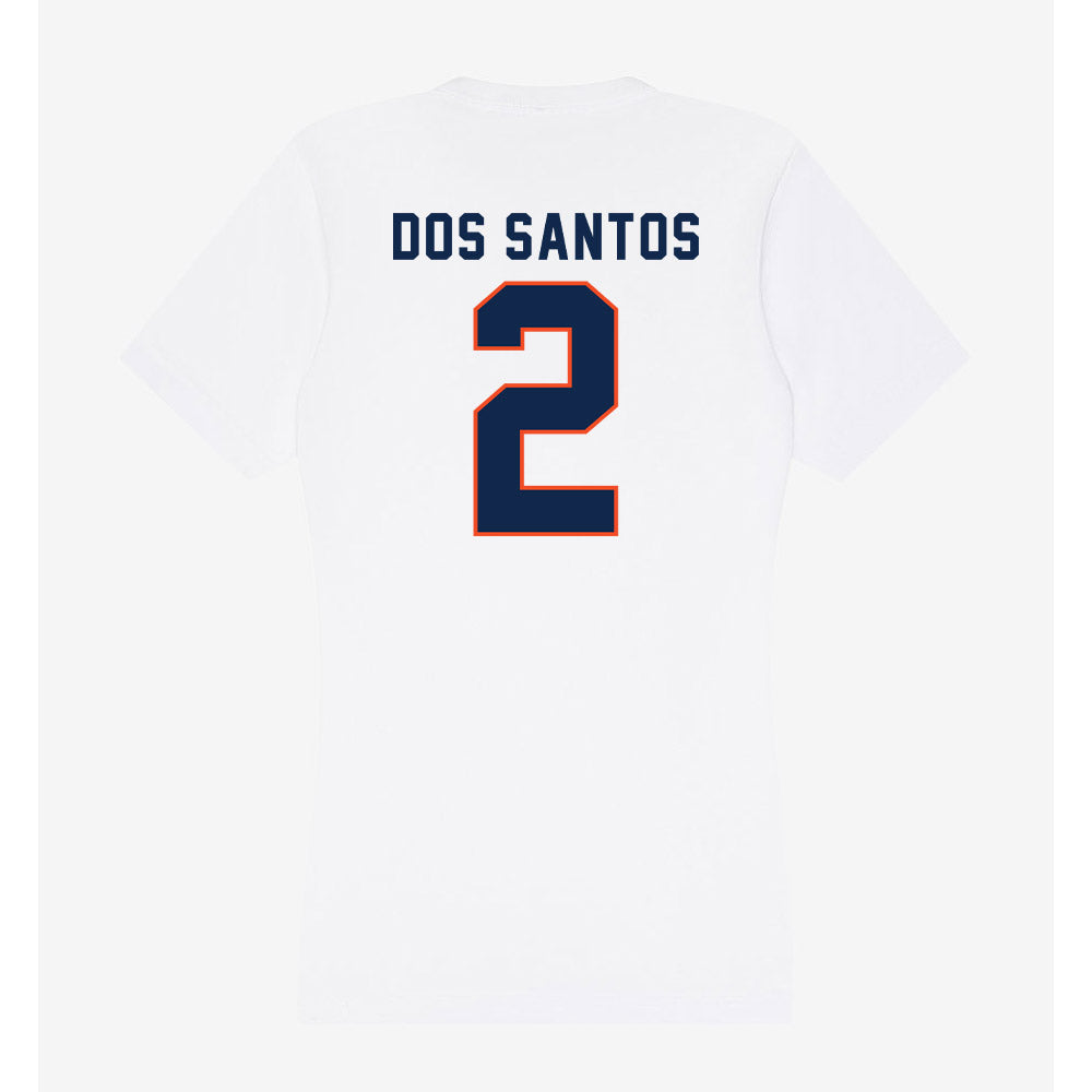 Virginia - NCAA Women's Basketball : Raiane Dos Santos - Women's V-Neck T-Shirt-1