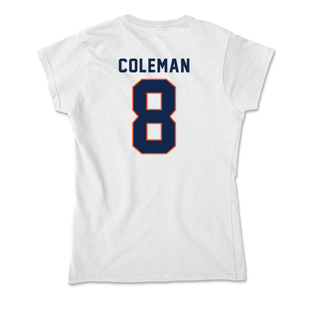 Virginia - NCAA Football : TyLyric Coleman - Soft Style Women’s T-Shirt-1