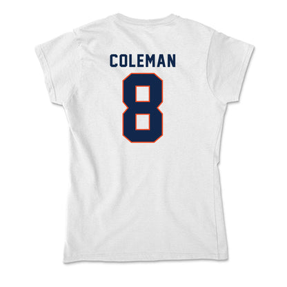Virginia - NCAA Football : TyLyric Coleman - Soft Style Women’s T-Shirt-1