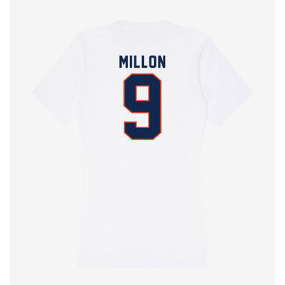 Virginia - NCAA Men's Lacrosse : McCabe Millon - Women's V-Neck T-Shirt-1