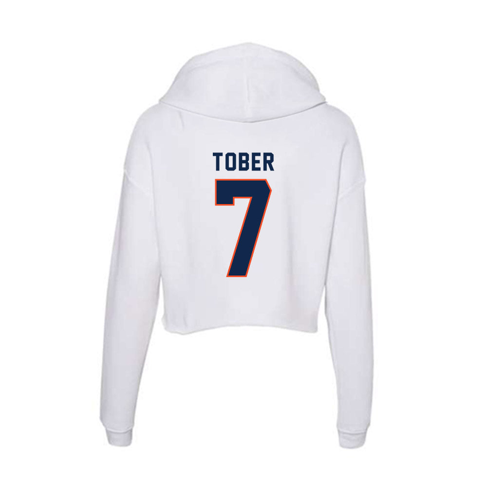 Virginia - NCAA Softball : Hannah Tober - Women's Crop Fleece Hoodie-1