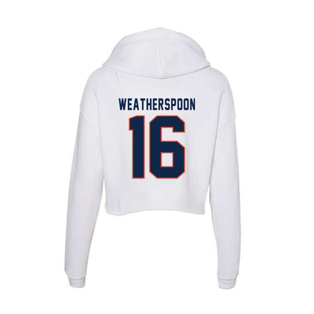 Virginia - NCAA Baseball : Jake Weatherspoon - Women's Crop Fleece Hoodie-1