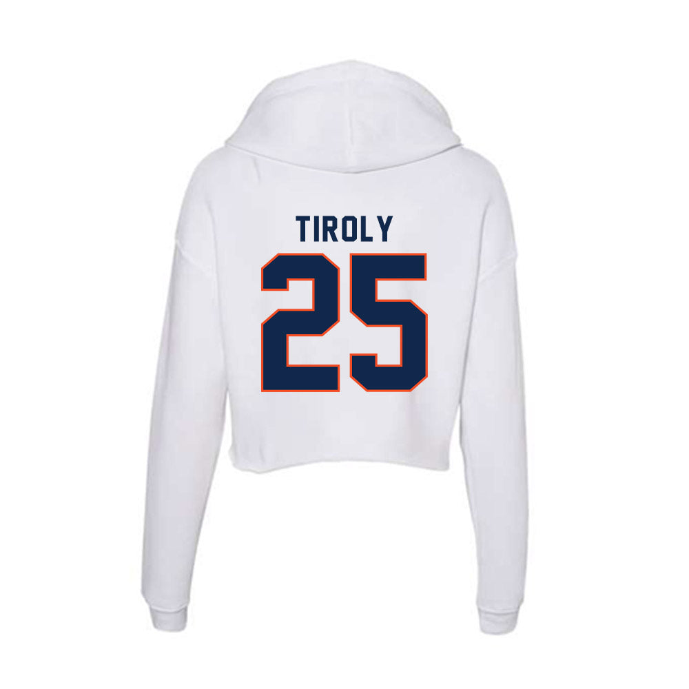 Virginia - NCAA Baseball : Joe Tiroly - Women's Crop Fleece Hoodie-1