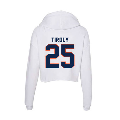 Virginia - NCAA Baseball : Joe Tiroly - Women's Crop Fleece Hoodie-1