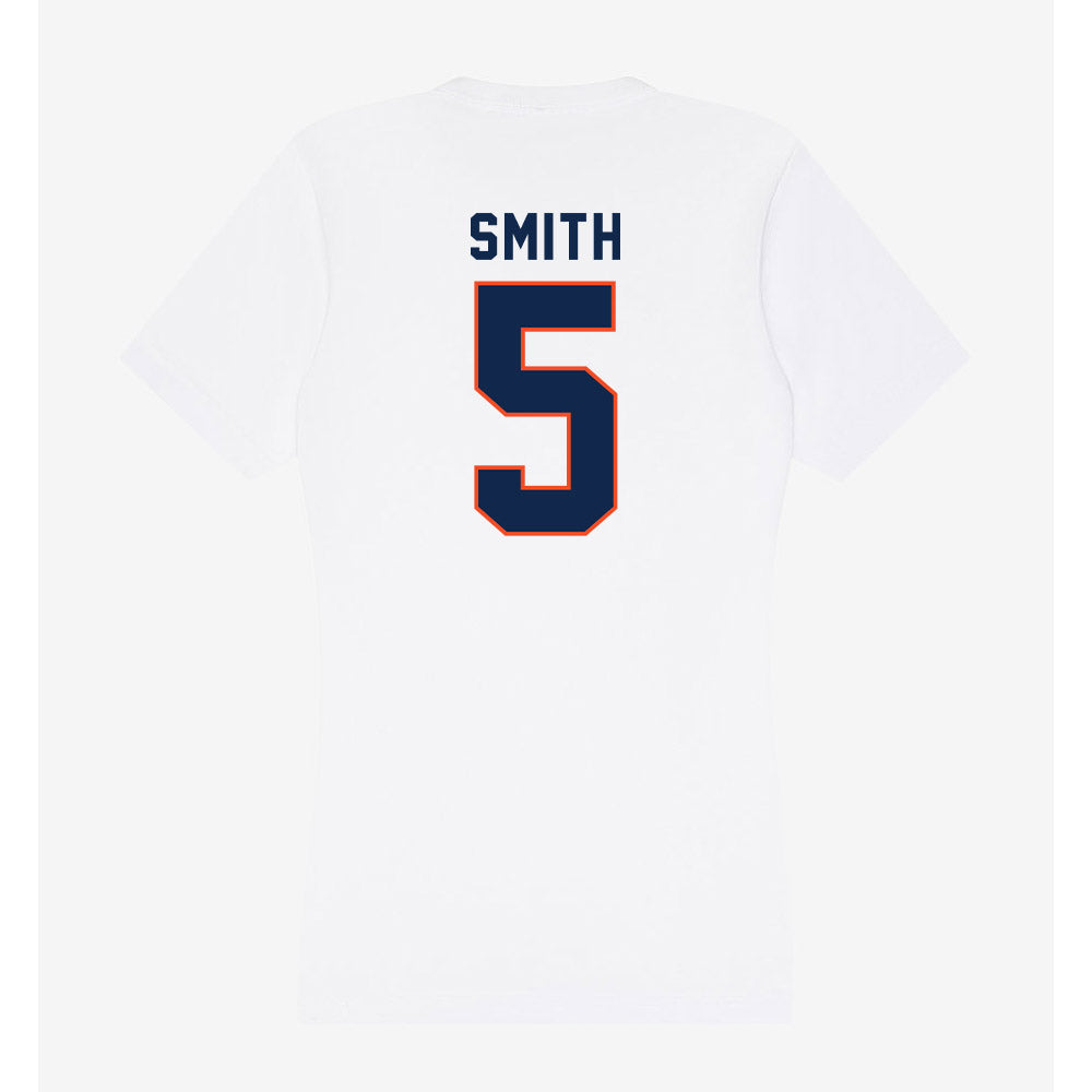 Virginia - NCAA Women's Basketball : Sa'Myah Smith - Women's V-Neck T-Shirt-1