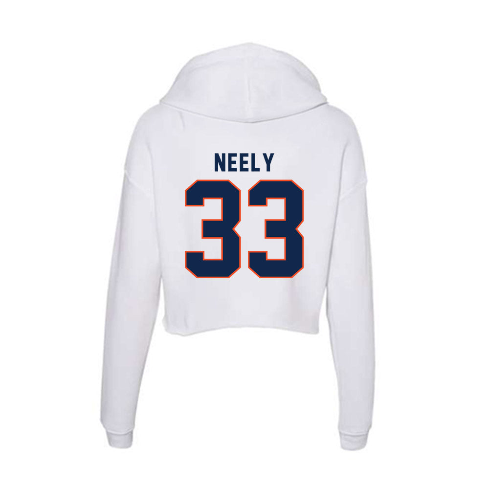 Virginia - NCAA Baseball : Bryce Neely - Women's Crop Fleece Hoodie-1