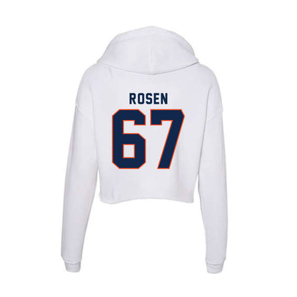 Virginia - NCAA Football : Will Rosen - Women's Crop Fleece Hoodie-1