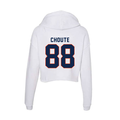 Virginia - NCAA Football : Kervins Choute - Women's Crop Fleece Hooded Sweatshirt-1