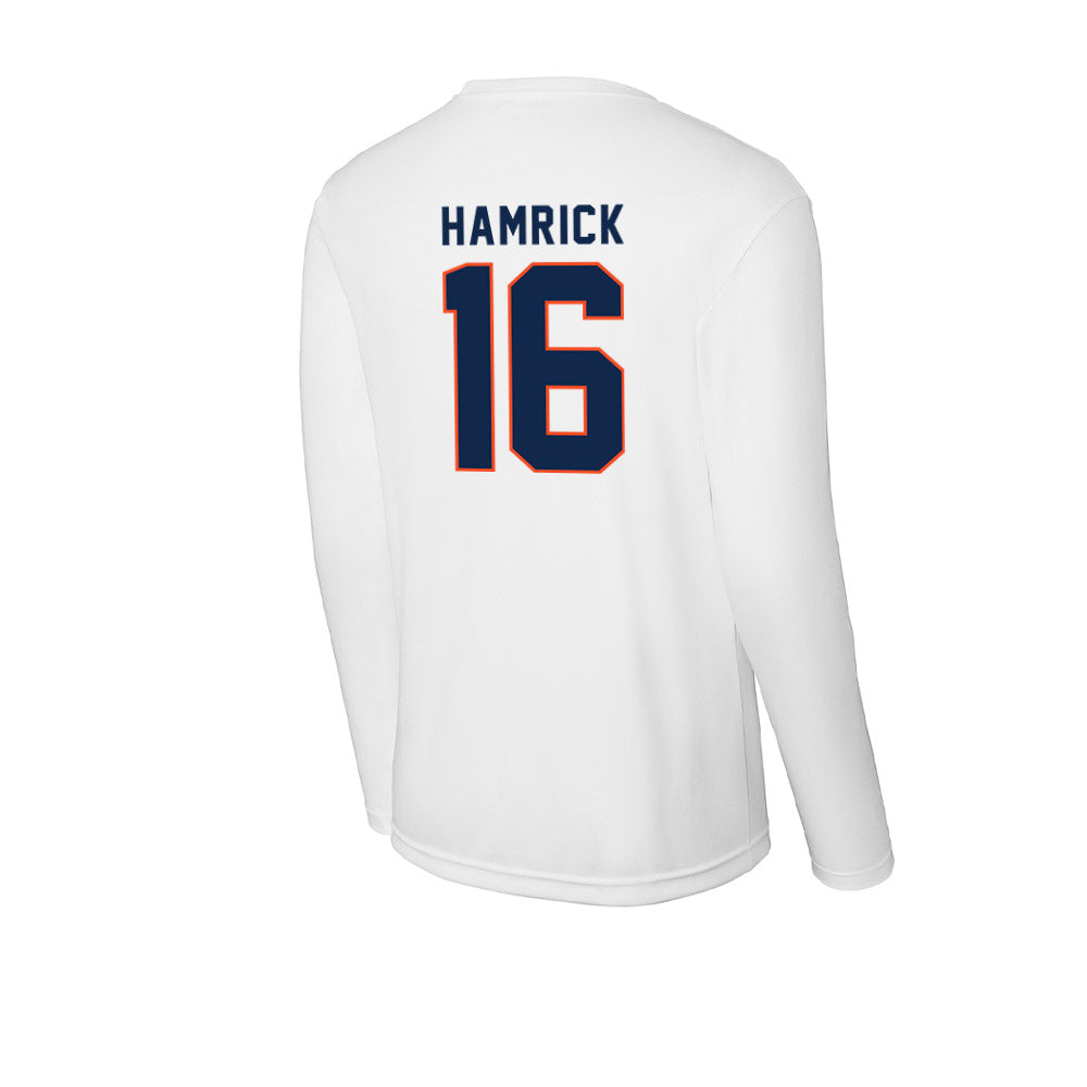 Virginia - NCAA Football : Ely Hamrick - Activewear Long Sleeve T-Shirt-1