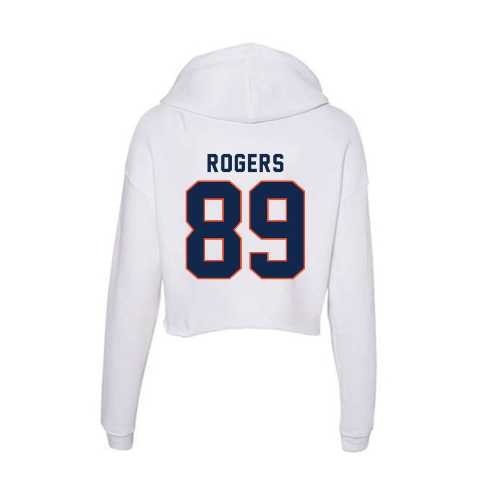 Virginia - NCAA Football : John Rogers - Women's Crop Fleece Hoodie-1