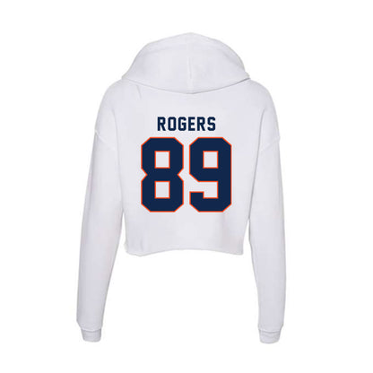 Virginia - NCAA Football : John Rogers - Women's Crop Fleece Hoodie-1