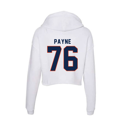 Virginia - NCAA Football : Alex Payne - Women's Crop Fleece Hooded Sweatshirt-1