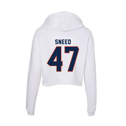 Virginia - NCAA Football : Gabe Sneed - Women's Crop Fleece Hooded Sweatshirt-1