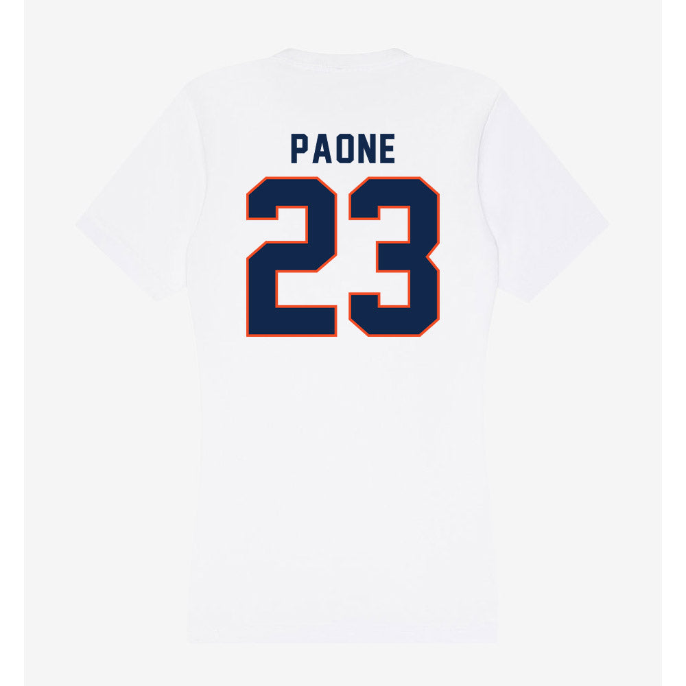 Virginia - NCAA Baseball : John Paone - Women's V-Neck T-Shirt-1