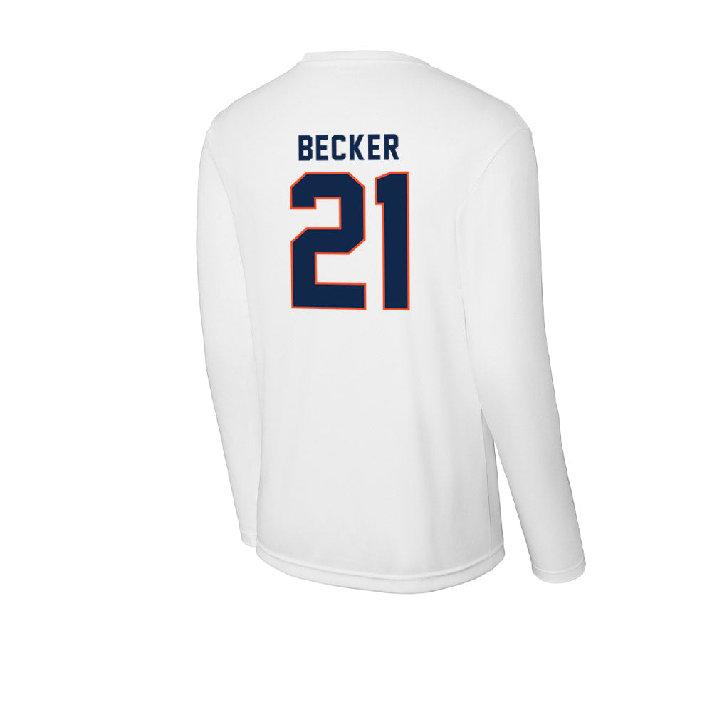 Virginia - NCAA Baseball : Eric Becker - Activewear Long Sleeve T-Shirt-1