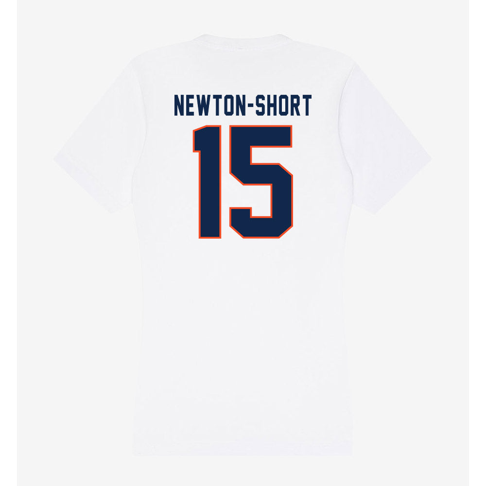 Virginia - NCAA Football : Dillon newton-short - Women's V-Neck T-Shirt-1
