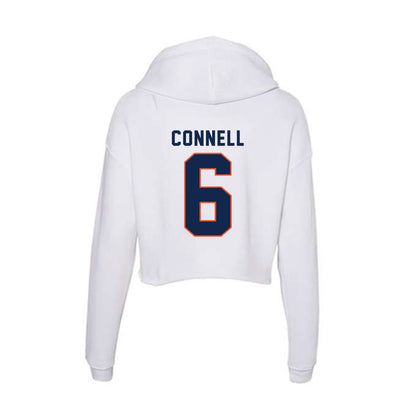 Virginia - NCAA Women's Field Hockey : Caitlin Connell - Women's Crop Fleece Hooded Sweatshirt-1