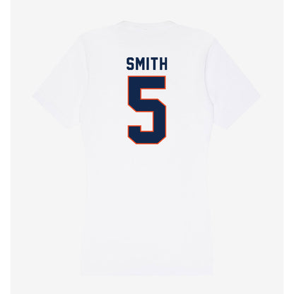 Virginia - NCAA Women's Basketball : Sa'Myah Smith - Women's V-Neck T-Shirt-1