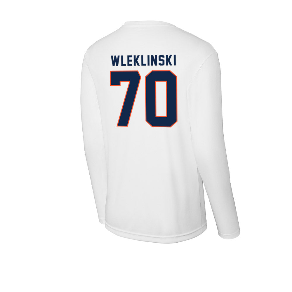 Virginia - NCAA Football : Dane Wleklinski - Activewear Long Sleeve T-Shirt-1