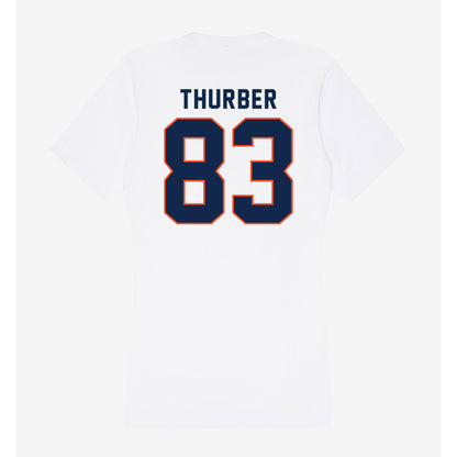 Virginia - NCAA Football : Willem Thurber - Women's V-Neck T-Shirt-1