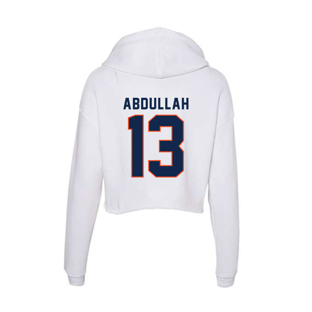 Virginia - NCAA Football : Josiah Abdullah - Women's Crop Fleece Hooded Sweatshirt-1