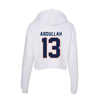Virginia - NCAA Football : Josiah Abdullah - Women's Crop Fleece Hooded Sweatshirt-1