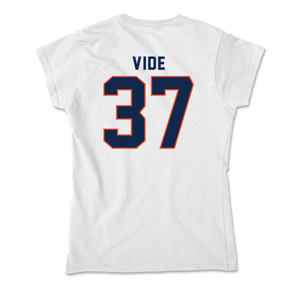 Virginia - NCAA Men's Basketball : Jan Vide - Soft Style Women’s T-Shirt-1