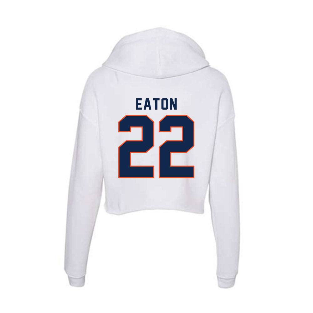Virginia - NCAA Women's Field Hockey : Emily Eaton - Women's Crop Fleece Hooded Sweatshirt-1
