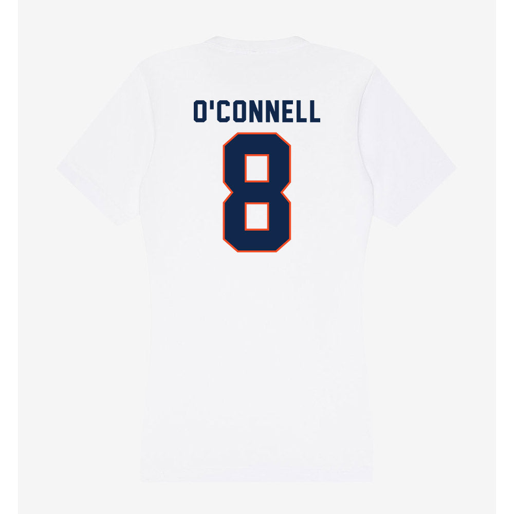 Virginia - NCAA Baseball : Thomas O'Connell - Women's V-Neck T-Shirt-1
