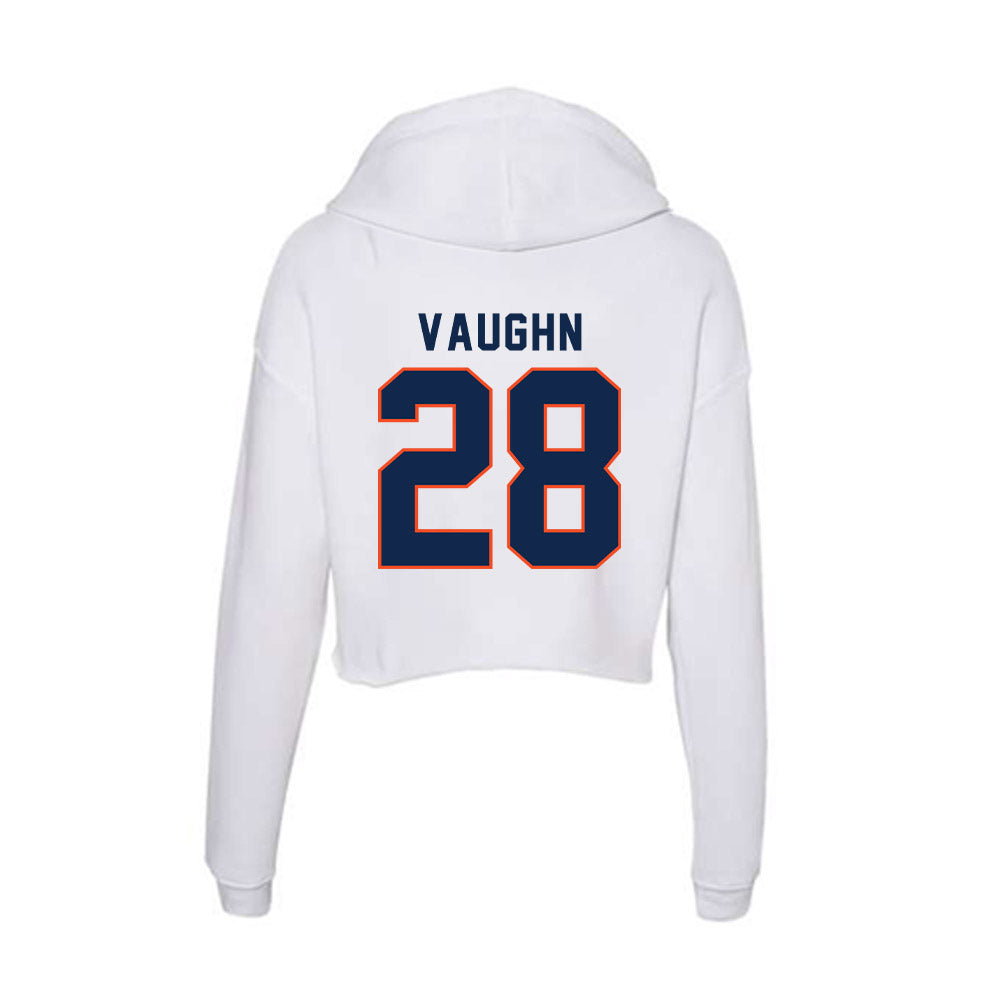 Virginia - NCAA Football : Noah Vaughn - Women's Crop Fleece Hoodie-1