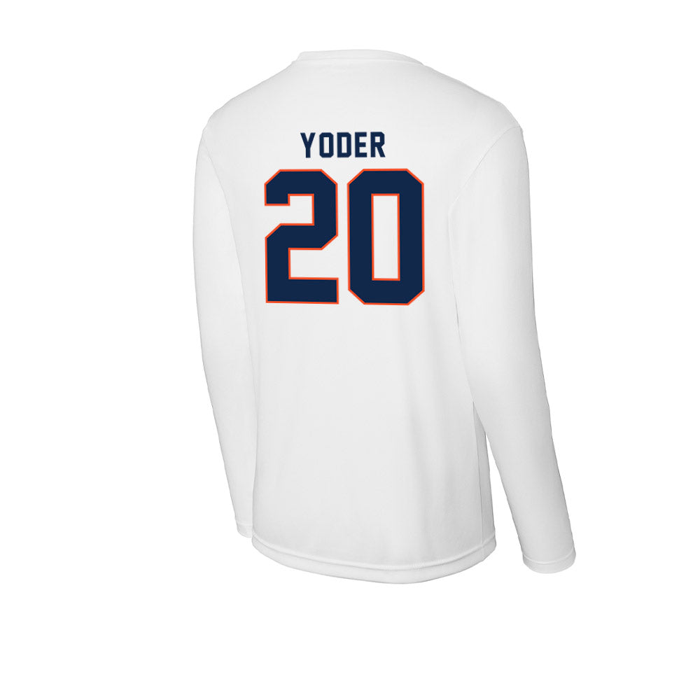 Virginia - NCAA Baseball : Noah Yoder - Activewear Long Sleeve T-Shirt-1