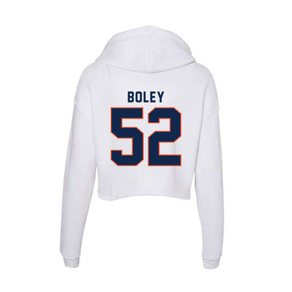 Virginia - NCAA Football : Mckale Boley - Women's Crop Fleece Hoodie-1