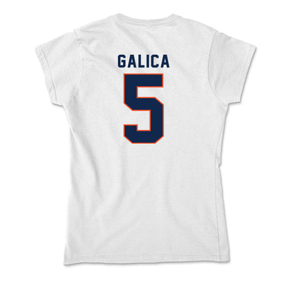 Virginia - NCAA Women's Lacrosse : Kate Galica - Soft Style Women’s T-Shirt-1