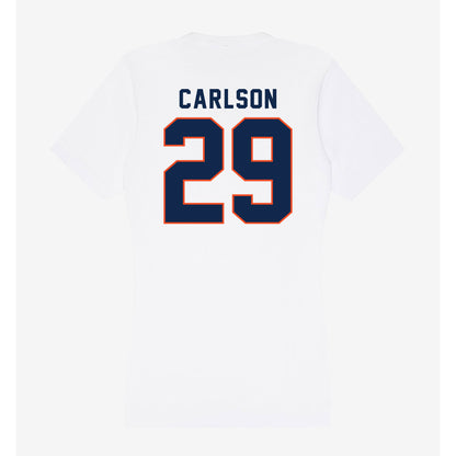 Virginia - NCAA Women's Soccer : Molly Carlson - Women's V-Neck T-Shirt-1