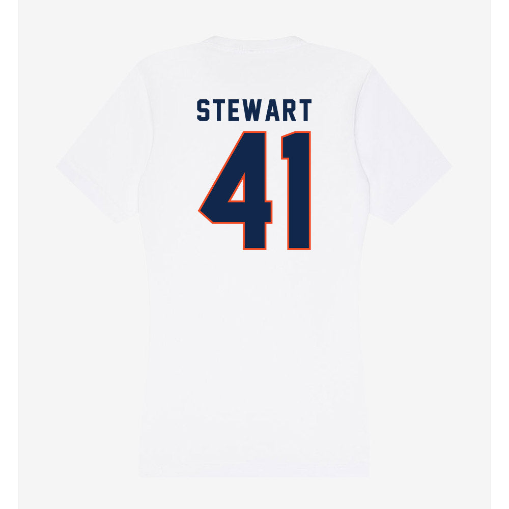 Virginia - NCAA Baseball : Thomas Stewart - Women's V-Neck T-Shirt-1