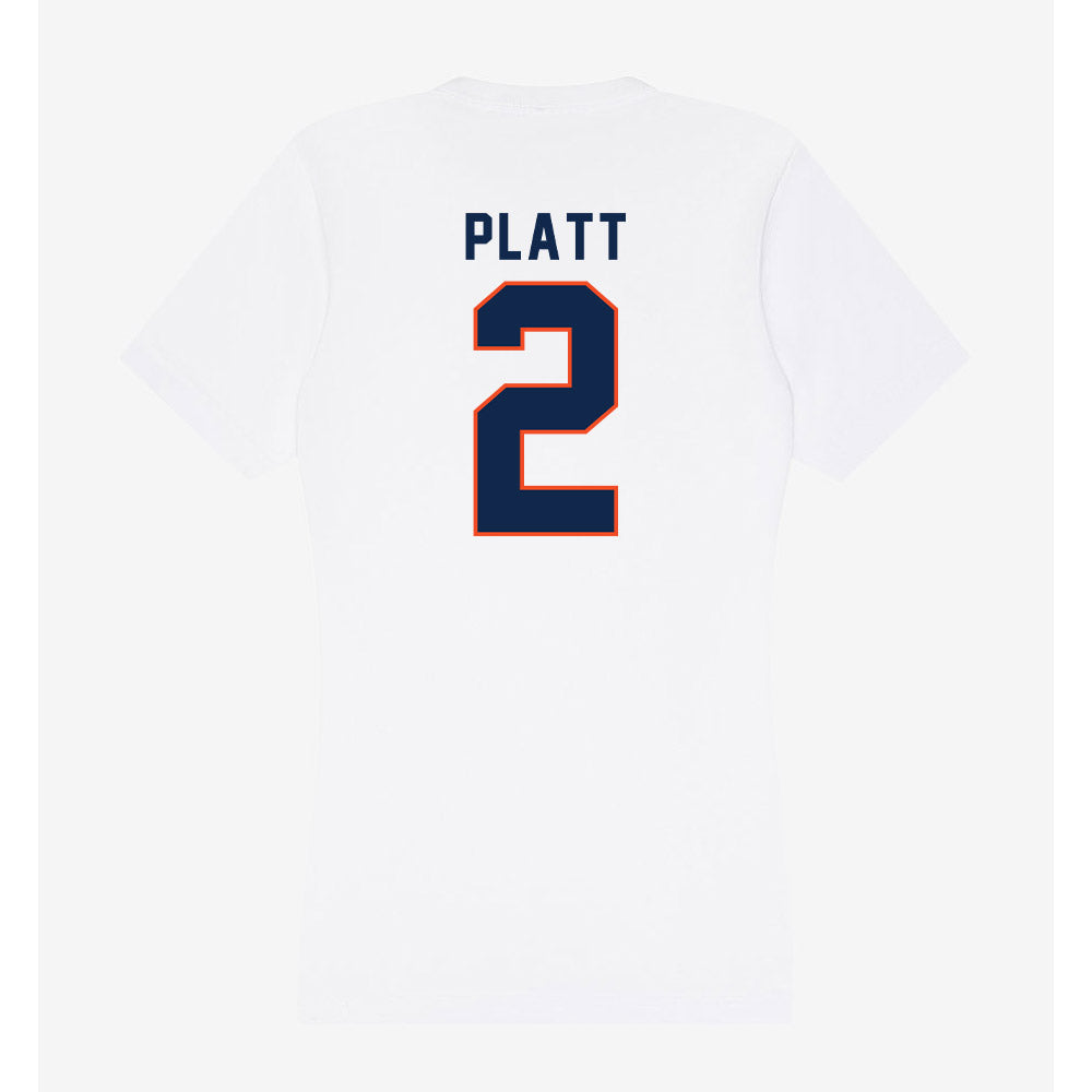 Virginia - NCAA Football : Donavon Platt - Women's V-Neck T-Shirt-1