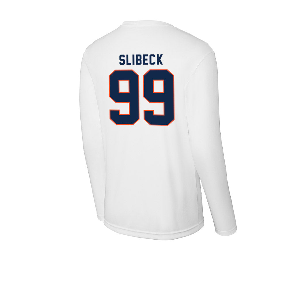 Virginia - NCAA Football : Elijah Slibeck - Activewear Long Sleeve T-Shirt-1