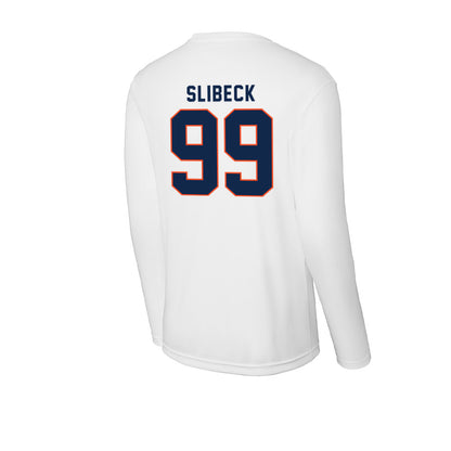 Virginia - NCAA Football : Elijah Slibeck - Activewear Long Sleeve T-Shirt-1