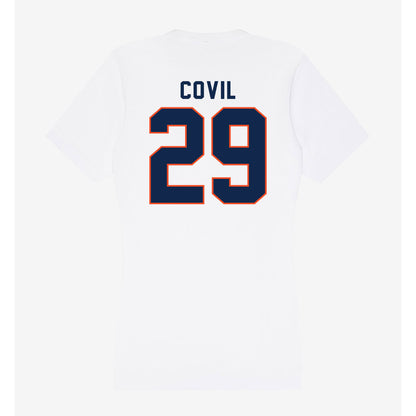 Virginia - NCAA Football : Jayden Covil - Women's V-Neck T-Shirt-1