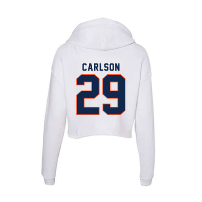 Virginia - NCAA Women's Soccer : Molly Carlson - Women's Crop Fleece Hoodie-1