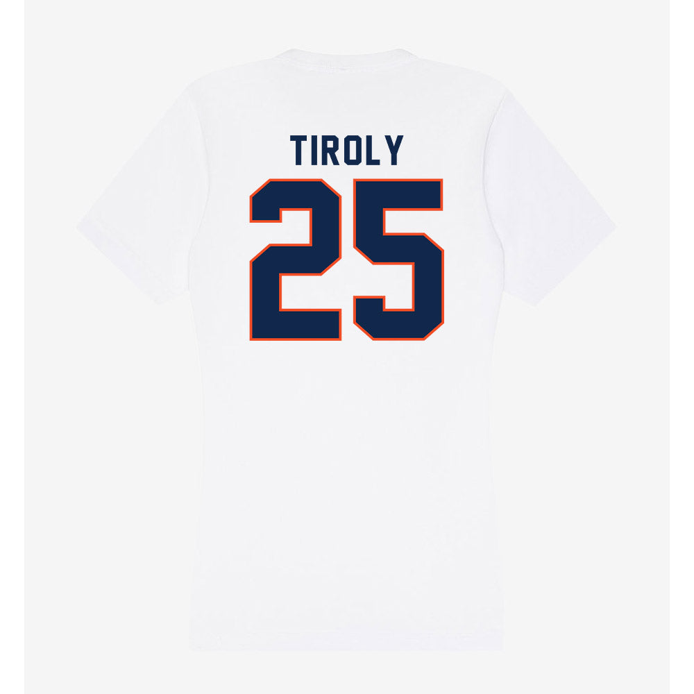 Virginia - NCAA Baseball : Joe Tiroly - Women's V-Neck T-Shirt-1