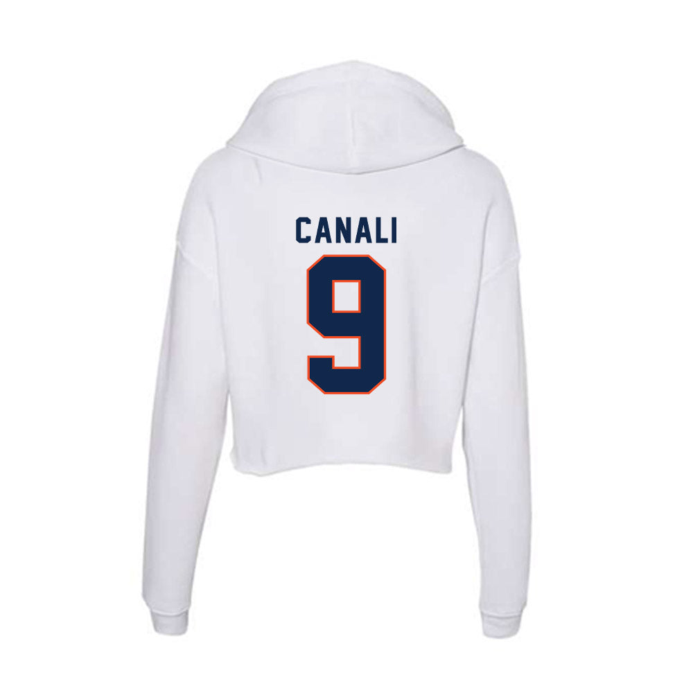 Virginia - NCAA Women's Soccer : Giovana Canali - Women's Crop Fleece Hoodie-1
