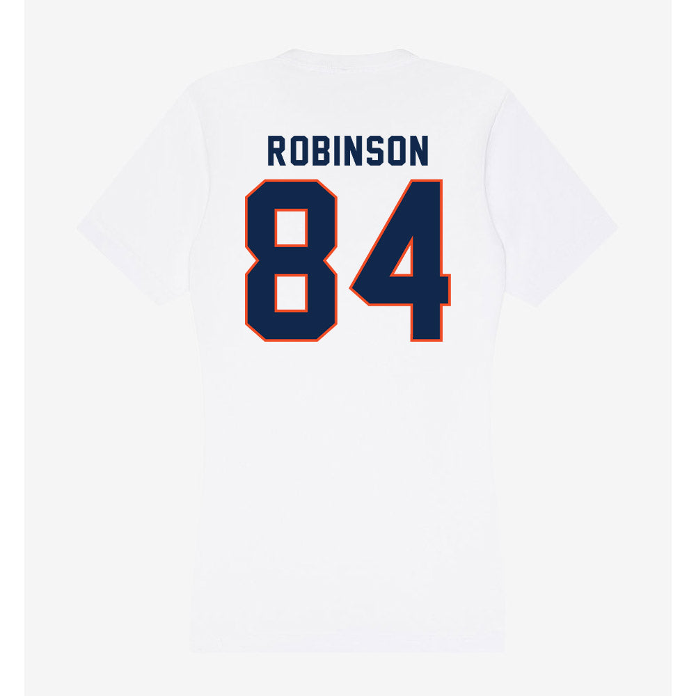 Virginia - NCAA Football : Isaiah Robinson - Women's V-Neck T-Shirt-1