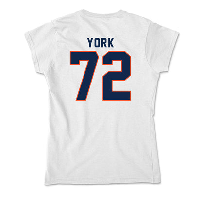 Virginia - NCAA Football : Ben York - Soft Style Women’s T-Shirt-1