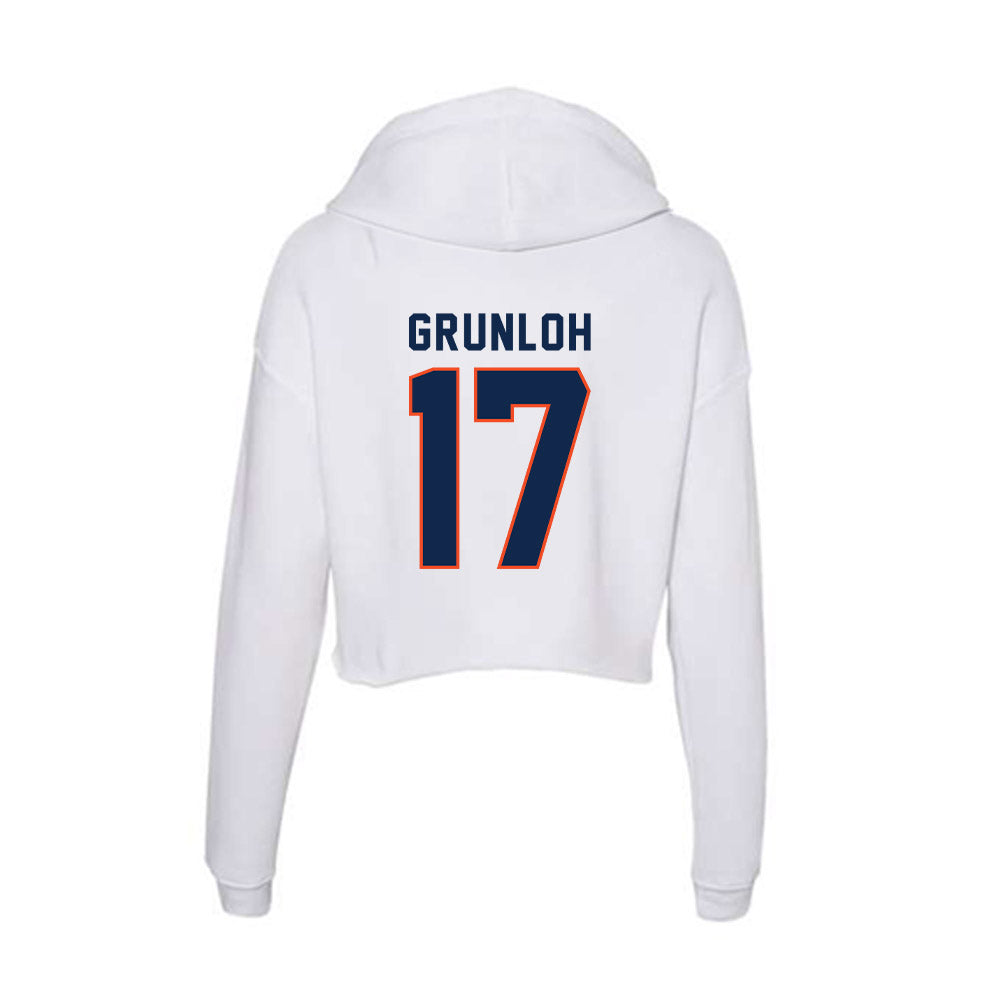 Virginia - NCAA Men's Basketball : Johann Grunloh - Women's Crop Fleece Hoodie-1