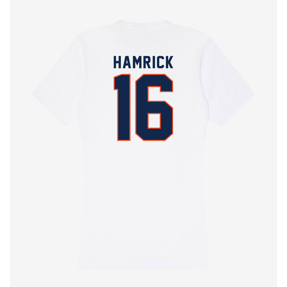 Virginia - NCAA Football : Ely Hamrick - Women's V-Neck T-Shirt-1