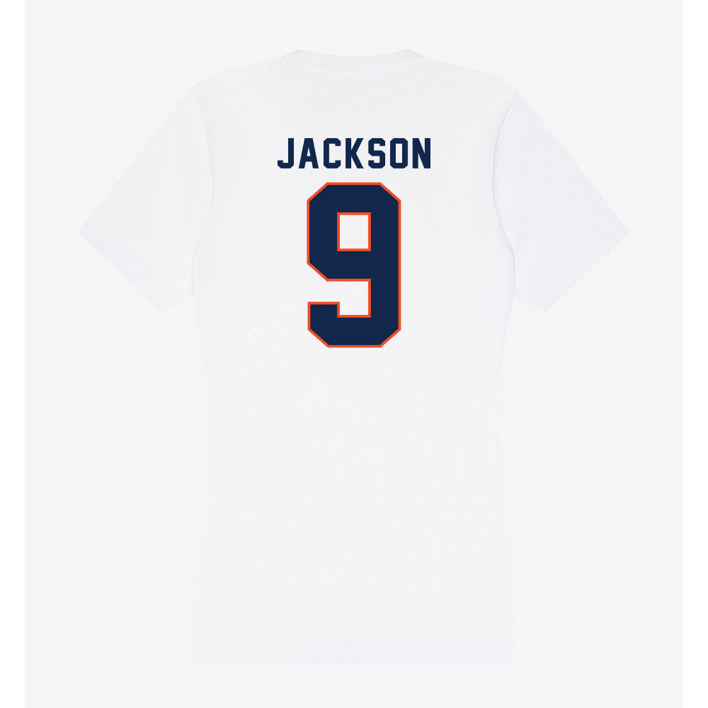 Virginia - NCAA Football : Jermarian Jackson - Women's V-Neck T-Shirt-1