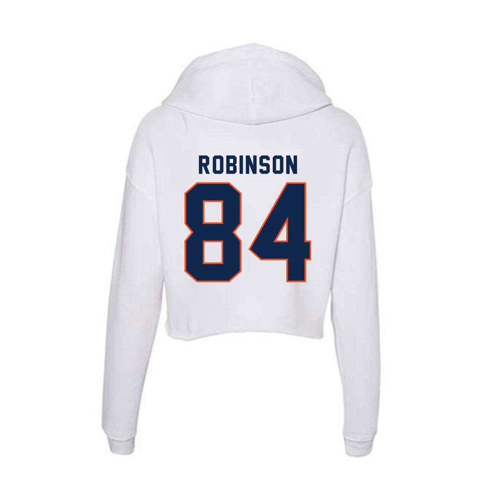 Virginia - NCAA Football : Isaiah Robinson - Women's Crop Fleece Hoodie-1