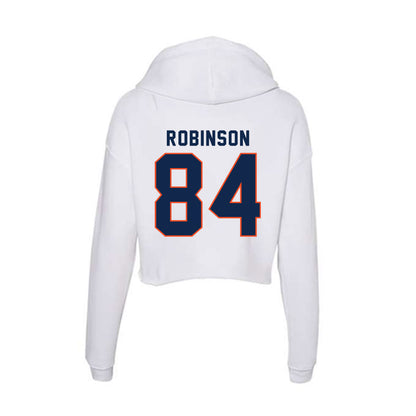 Virginia - NCAA Football : Isaiah Robinson - Women's Crop Fleece Hoodie-1
